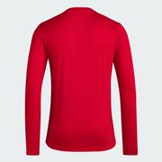 Nebraska Adidas Practice Football Pregame Long Sleeve Tee